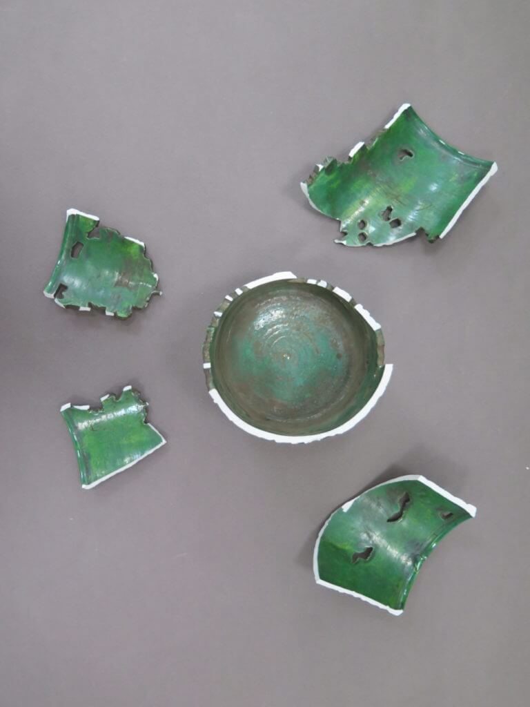 Vase porcelaine chinoise avant restauration